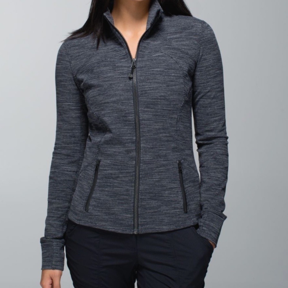 RARE Lululemon Forme Define Jacket Black / Deep Coal